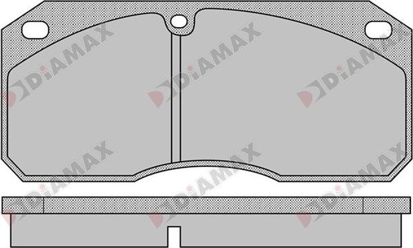 Diamax N09345 - Тормозные колодки, дисковые, комплект autodnr.net