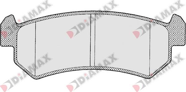 Diamax N09356 - Тормозные колодки, дисковые, комплект autodnr.net