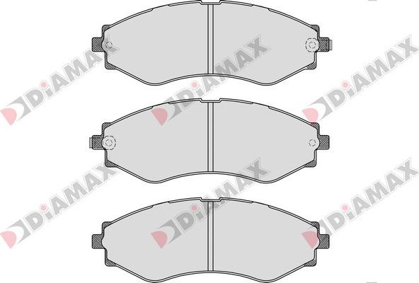 Diamax N09361 - Тормозные колодки, дисковые, комплект autodnr.net