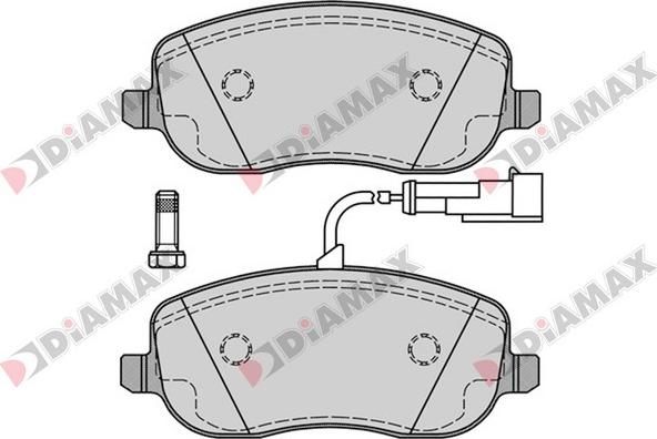 Diamax N09365 - Тормозные колодки, дисковые, комплект autodnr.net