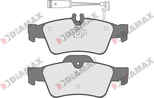 Diamax N09371A - Тормозные колодки, дисковые, комплект autodnr.net