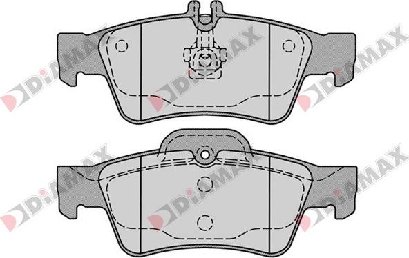 Diamax N09371 - Тормозные колодки, дисковые, комплект autodnr.net