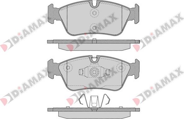 Diamax N09380 - Тормозные колодки, дисковые, комплект autodnr.net