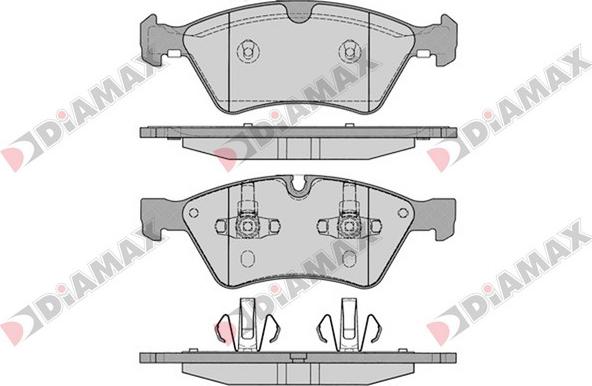 Diamax N09382 - Тормозные колодки, дисковые, комплект autodnr.net