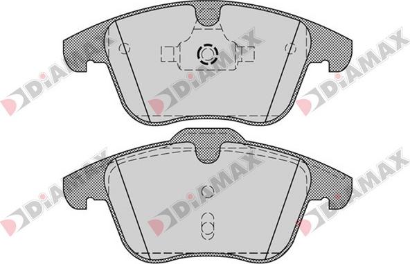 Diamax N09384 - Тормозные колодки, дисковые, комплект autodnr.net