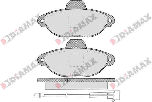 Diamax N09385 - Тормозные колодки, дисковые, комплект autodnr.net