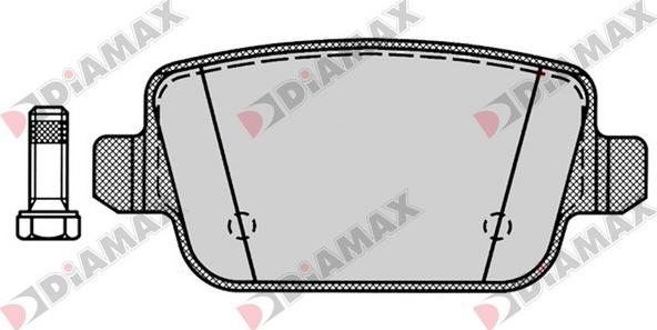 Diamax N09395 - Тормозные колодки, дисковые, комплект autodnr.net