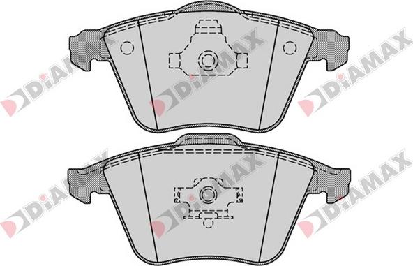 Diamax N09397 - Тормозные колодки, дисковые, комплект autodnr.net