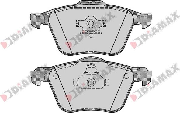 Diamax N09399 - Тормозные колодки, дисковые, комплект autodnr.net