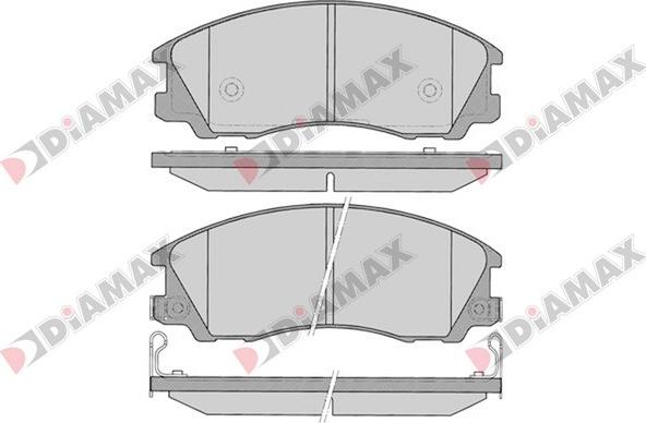 Diamax N09401 - Тормозные колодки, дисковые, комплект autodnr.net