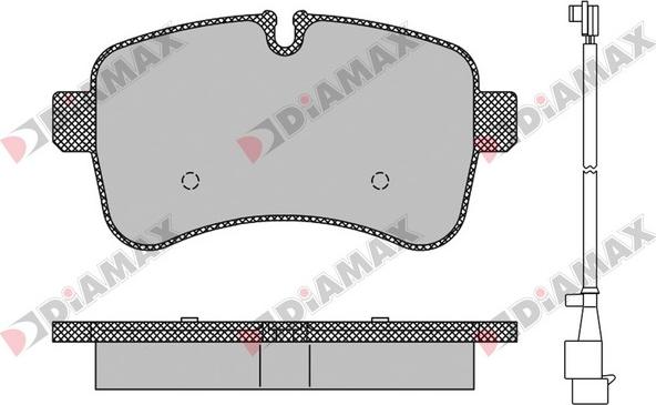 Diamax N09403A - Тормозные колодки, дисковые, комплект autodnr.net