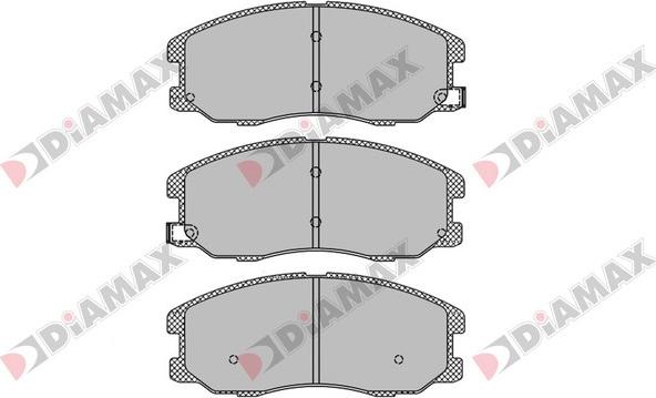 Diamax N09412 - Тормозные колодки, дисковые, комплект autodnr.net