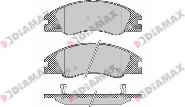 Diamax N09417 - Тормозные колодки, дисковые, комплект autodnr.net