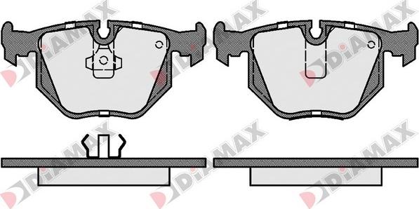 Diamax N09428 - Тормозные колодки, дисковые, комплект autodnr.net