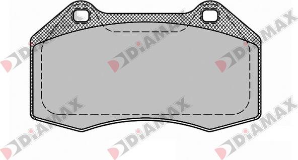 Diamax N09432 - Тормозные колодки, дисковые, комплект autodnr.net