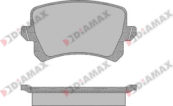Diamax N09433 - Тормозные колодки, дисковые, комплект autodnr.net