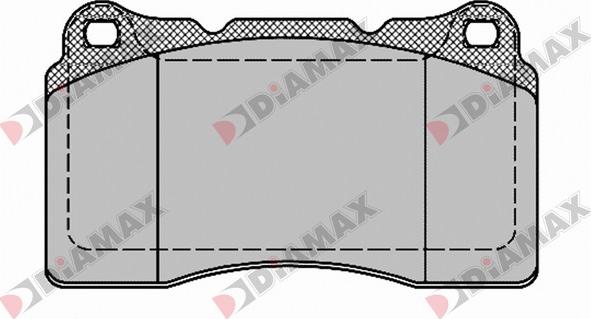 Diamax N09435 - Тормозные колодки, дисковые, комплект autodnr.net