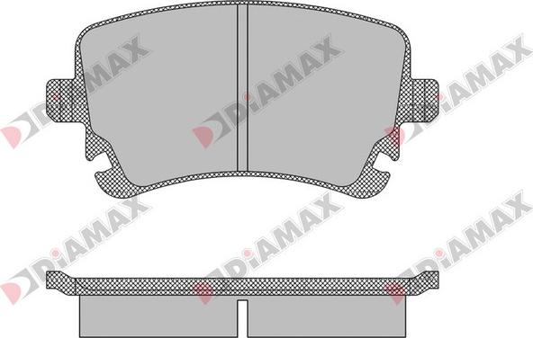 Diamax N09436 - Тормозные колодки, дисковые, комплект autodnr.net