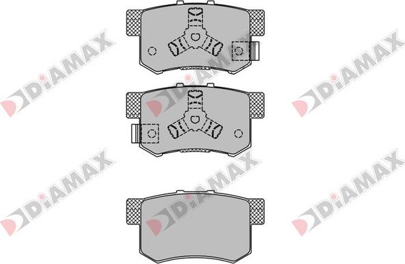 Diamax N09437 - Тормозные колодки, дисковые, комплект autodnr.net