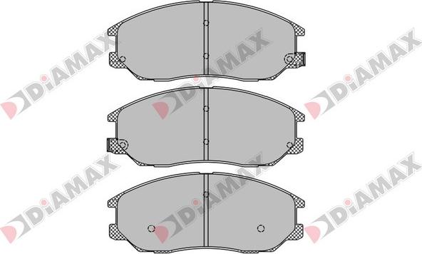 Diamax N09447 - Тормозные колодки, дисковые, комплект autodnr.net