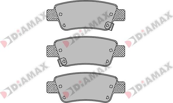 Diamax N09449 - Тормозные колодки, дисковые, комплект autodnr.net