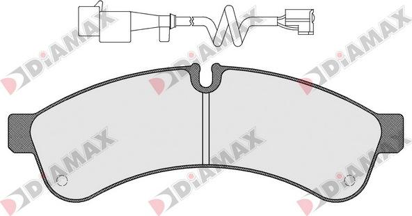 Diamax N09451A - Тормозные колодки, дисковые, комплект autodnr.net