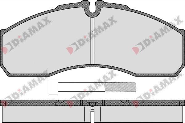 Diamax N09452 - Тормозные колодки, дисковые, комплект autodnr.net