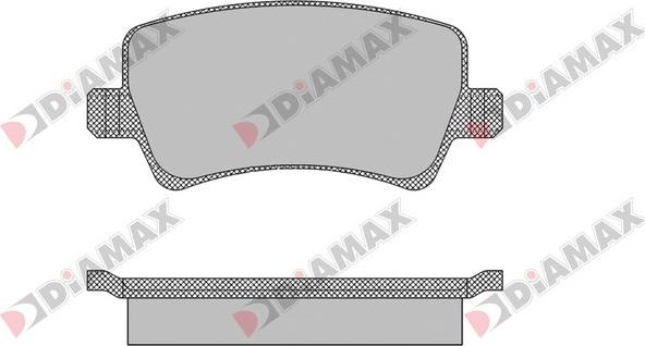 Diamax N09458 - Тормозные колодки, дисковые, комплект autodnr.net