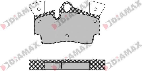 Diamax N09462 - Тормозные колодки, дисковые, комплект autodnr.net