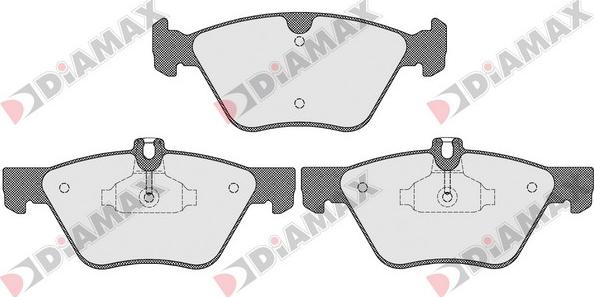 Diamax N09477 - Тормозные колодки, дисковые, комплект autodnr.net