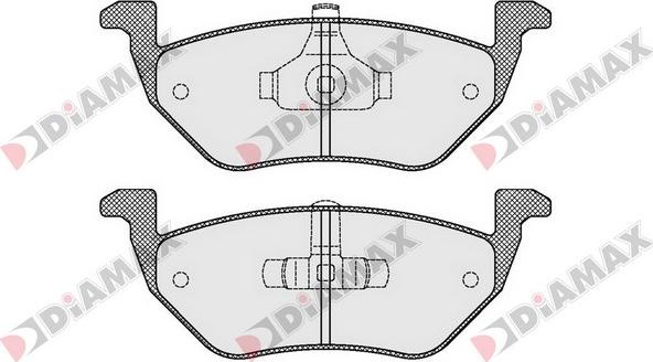 Diamax N09513 - Тормозные колодки, дисковые, комплект autodnr.net