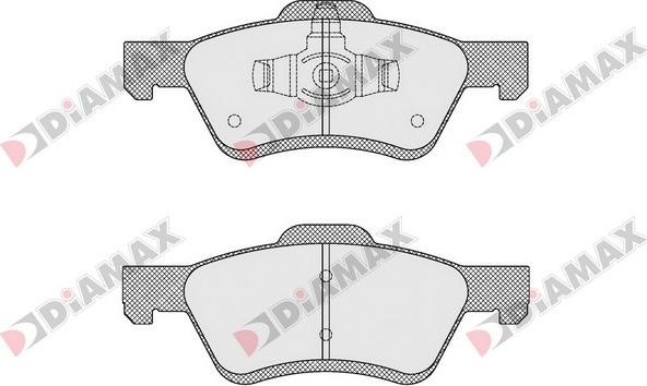 Diamax N09514 - Тормозные колодки, дисковые, комплект autodnr.net