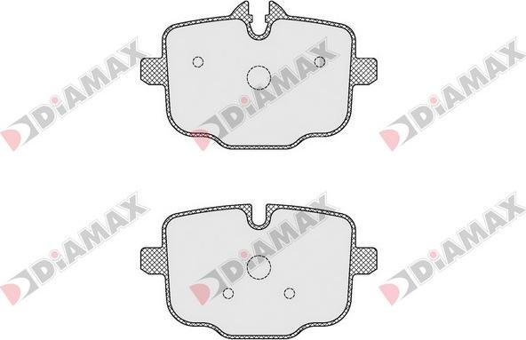 Diamax N09519 - Тормозные колодки, дисковые, комплект autodnr.net