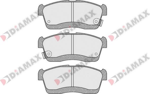 Diamax N09520 - Тормозные колодки, дисковые, комплект autodnr.net