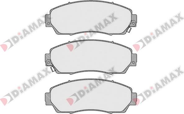 Diamax N09522 - Тормозные колодки, дисковые, комплект autodnr.net