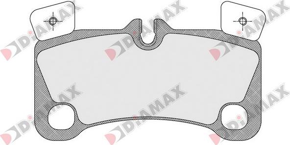 Diamax N09526 - Тормозные колодки, дисковые, комплект autodnr.net