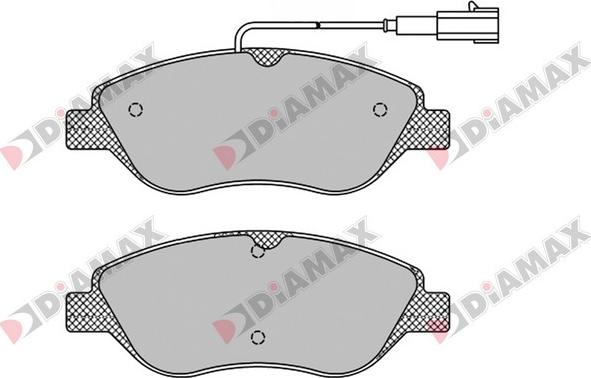 Diamax N09529 - Тормозные колодки, дисковые, комплект autodnr.net