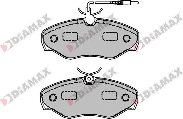 Diamax N09530 - Тормозные колодки, дисковые, комплект autodnr.net