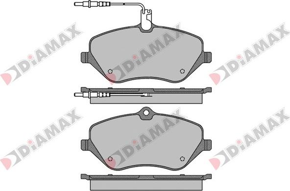 Diamax N09531 - Тормозные колодки, дисковые, комплект autodnr.net