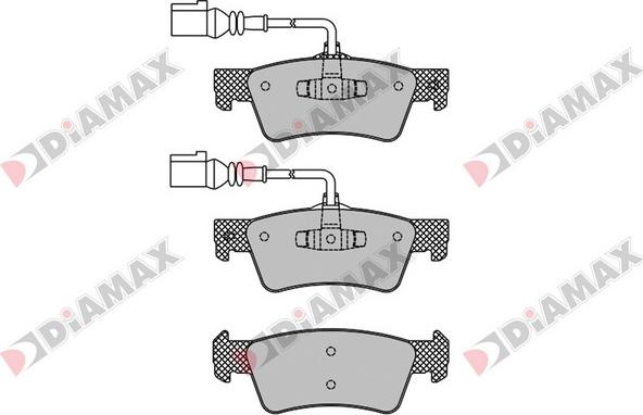 Diamax N09532 - Тормозные колодки, дисковые, комплект autodnr.net