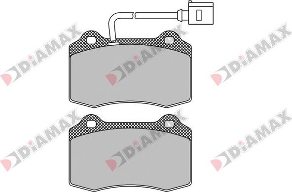 Diamax N09536 - Тормозные колодки, дисковые, комплект autodnr.net