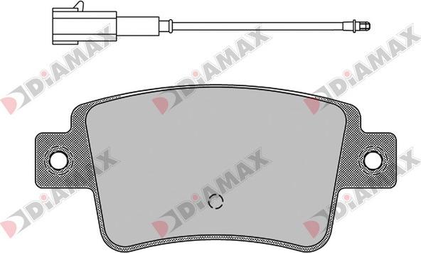 Diamax N09539 - Тормозные колодки, дисковые, комплект autodnr.net