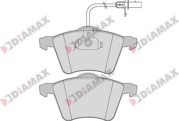 Diamax N09546 - Тормозные колодки, дисковые, комплект autodnr.net