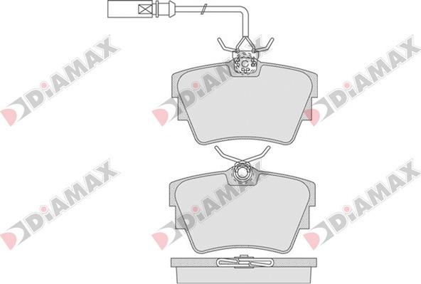 Diamax N09556 - Тормозные колодки, дисковые, комплект autodnr.net