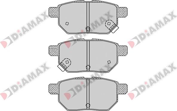 Diamax N09570 - Тормозные колодки, дисковые, комплект autodnr.net