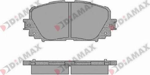 Diamax N09580 - Тормозные колодки, дисковые, комплект autodnr.net