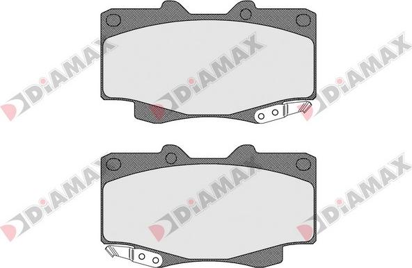 Diamax N09591 - Тормозные колодки, дисковые, комплект autodnr.net