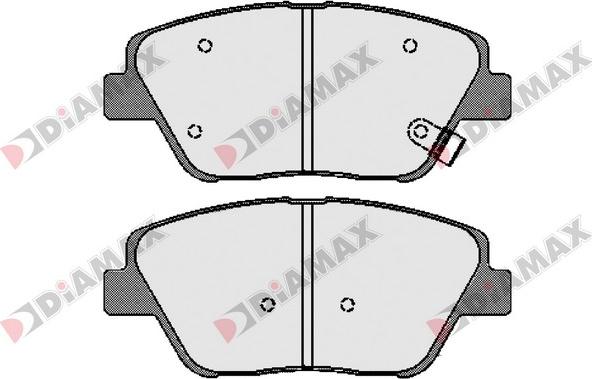 Diamax N09599 - Тормозные колодки, дисковые, комплект autodnr.net