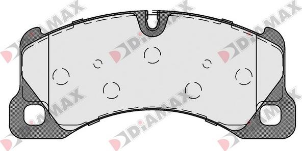 Diamax N09601 - Тормозные колодки, дисковые, комплект autodnr.net