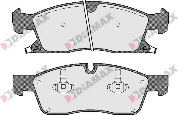 Diamax N09606 - Тормозные колодки, дисковые, комплект autodnr.net